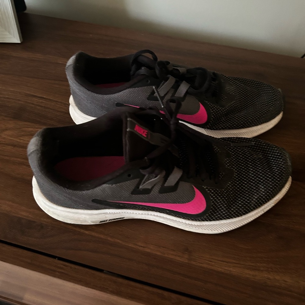 Nike Black and Pink Athletic Shoes